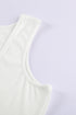 Sleeveless Scoop Neck Button Tank Top